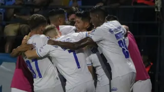 Thomas Galdames festejó en duelo de chilenos en exigido triunfo de Godoy Cruz sobre Belgrano