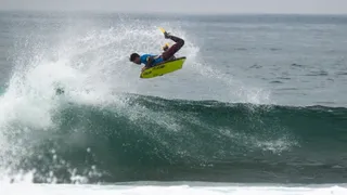 Chileno fue la gran estrella en primera jornada del Arica Cultura Bodyboard 2018