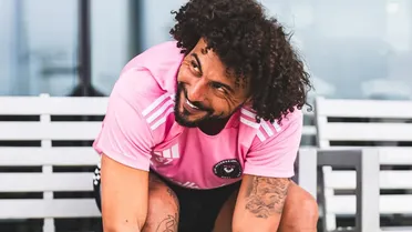 Maximiliano Falcón no pudo ocultar su felicidad por tener su primera práctica junto a Messi en Inter Miami