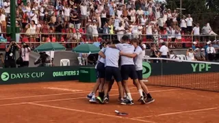 Argentina ganó sufrida serie a Kazajistán y avanzó a la fase grupal de Copa Davis