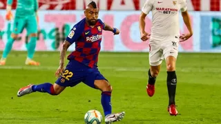 Barcelona con Arturo Vidal empató ante Sevilla y puso en riesgo su liderato en la liga española