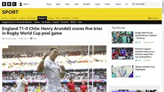 La prensa inglesa disfrutó el triunfo sobre Chile en el Mundial de Rugby