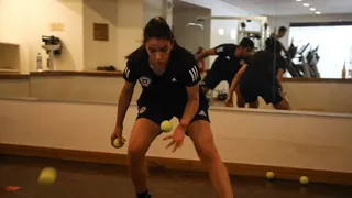 La Roja femenina entrenó en su hotel de concentración con miras al vital duelo con Colombia