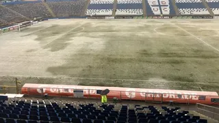 Así quedó la cancha de San Carlos de Apoquindo por la nevazón