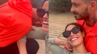 Mauricio Pinilla y Gala Caldirola protagonizaron escapada romántica en el Cerro Manquehuito