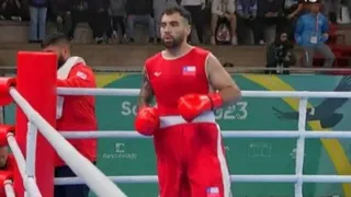 Chileno Andrews Salgado se despidió de Santiago 2023 tras caer ante bicampeón olímpico