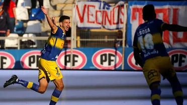 Lucas Di Yorio definió en el área con un certero zurdazo y puso en ventaja a Everton sobre la UC