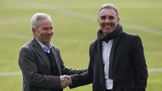 El primer día de Marcelo Espina como director deportivo de Colo Colo