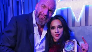 El emotivo momento de Stephanie Vaquer con Triple H tras volver a ser campeona en WWE