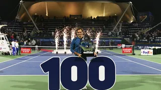La espectacular celebración en Dubai por los 100 títulos de Roger Federer en la ATP