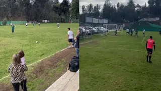 ¡Fantasista! David Pizarro anotó un golazo en un partido amateur