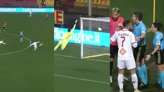 ¡Increíble error! Los árbitros no vieron un golazo desde 40 metros en el fútbol italiano