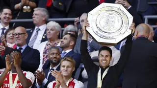 La eufórica celebración de Arsenal tras arrebatarle la Community Shield a Manchester City