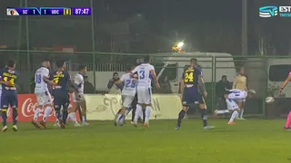 U. de Concepción empató con Santa Cruz en duelo marcado por otra polémica arbitral