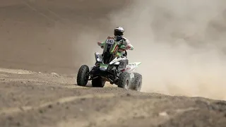 Ignacio Casale llegó tercero en la décima etapa del Dakar y sigue como líder exclusivo en quads