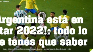 “Misión cumplida”: Prensa argentina celebró la clasificación al Mundial de su selección