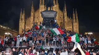 Hinchas de la “Azzurra” salieron a las calles en toda Italia para celebrar el título de la Euro 2020