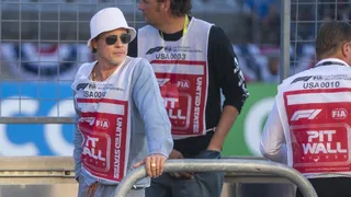 Brad Pitt se robó la película en la previa del Gran Premio de Estados Unidos