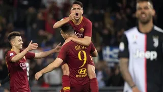 Los goles del triunfo de Roma sobre el campeón Juventus