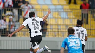 Emiliano Amor apareció en el área y lo empató para Colo Colo ante River Plate