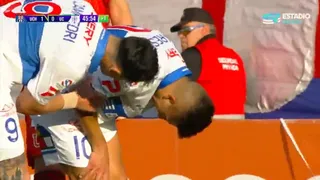 César Pinares sufrió lesión muscular cuando iba directo a marcar el empate contra la U