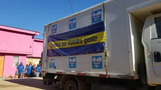 Everton continuó con el reparto de cajas de mercadería en campamentos de Viña del Mar