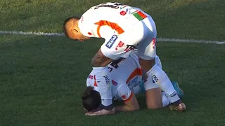 Julio Castro rompió en llanto tras su “bautismo de gol” en Primera División