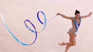 Israelí Linoy Ashram terminó con la hegemonía rusa y ganó el oro en la gimnasia rítmica