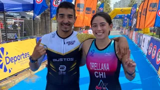 Ramón Bustos y Fernanda Orellana fueron los grandes triunfadores en el Triatlón de Viña