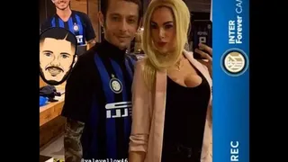 Valentino Rossi se disfrazó de Mauro Icardi para un carnaval