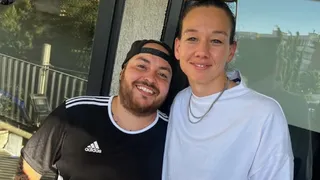 Le dio su camiseta: Christiane Endler se reunió con Ra Díaz, bajista de Korn