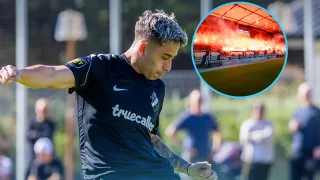 El debut de Assadi en Europa estuvo marcado por incidentes en las tribunas