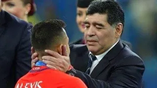 Alexis despidió a Maradona: Eres y seguirás siendo la mano de Dios