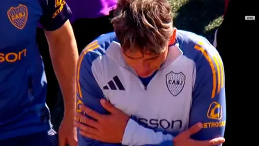 VIDEO | El polémico gesto de Palacios en la visita de Boca vs River en el Superclásico