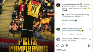 De la Roja a Pinilla: Los saludos del mundo del fútbol a Carlos Carmona por su cumpleaños 35