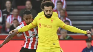 Mohamed Salah llegó a los 100 goles con Liverpool en frenético empate ante Brentford