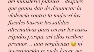 La reacción de expareja de Jordhy Thompson por salida alternativa en caso de violencia de género