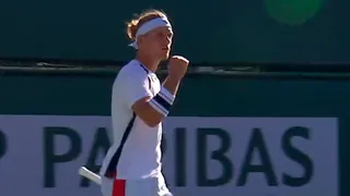 Davidovich venció a Khachanov y se citó con Garin en Indian Wells