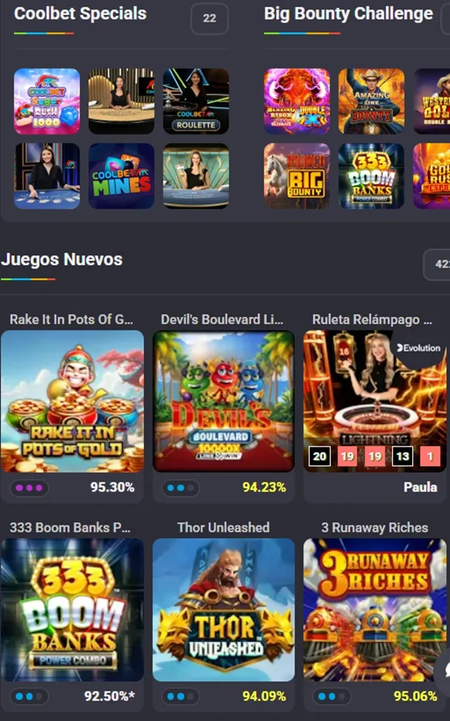 Coolbet Casino-Juegos de casino
