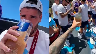 El “misterioso brebaje” matutino de Rodrigo de Paul en las celebraciones argentinas