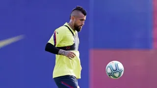 La felicidad de Arturo Vidal por su regreso a las prácticas