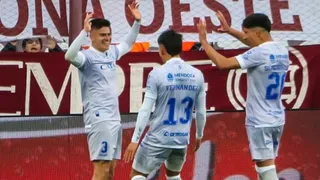 Thomas Galdames fue figura en el empate de Godoy Cruz ante Lanús