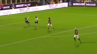 El tremendo golazo de David Pizarro tras pase de Totti en partido de estrellas de la Serie A