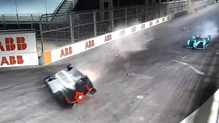 El impactante accidente que sufrió un piloto de Fórmula E en el circuito árabe de Diriyah