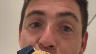 La alegría de Matías Rodríguez por quedarse con la Recopa Sudamericana