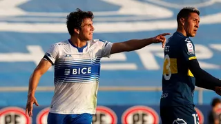 Fernando Zampedri asistió y Gonzalo Tapia de cabeza logró el empate para la UC ante Everton
