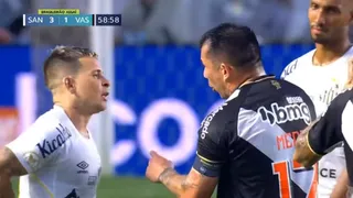 La provocación de Yeferson Soteldo que desató la a furia de Gary Medel y Vasco ante Santos