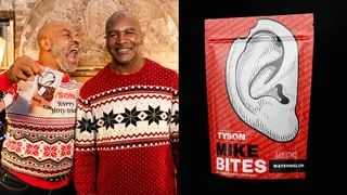 ¡Insólito! Tyson y Holyfield se unieron para vender gomitas de marihuana con forma de oreja
