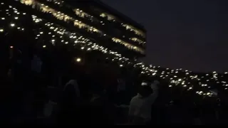 Apagón no frenó efusivo aliento de los hinchas de Nacional de Montevideo