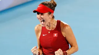 Belinda Bencic se colgó el oro en dramático partido ante Vondrousova